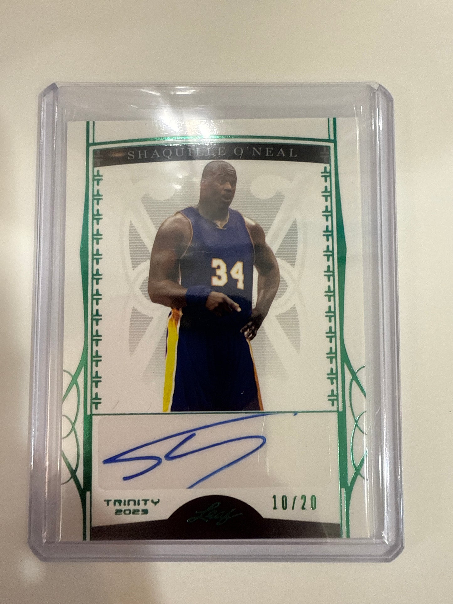 Shaquille O’Neal Auto/20 Leaf