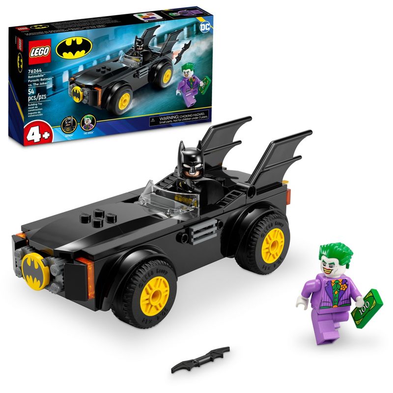 LEGO Super Heroe DC Batmobile Pursuit: Batman vs. The Joker 76264 (54 Pieces)n