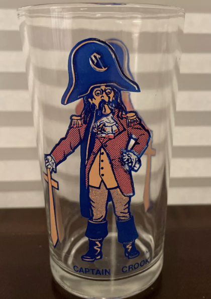 MCDONALD'S COLLECTOR SERIES GLASS 1977 CAPTAIN CROOK