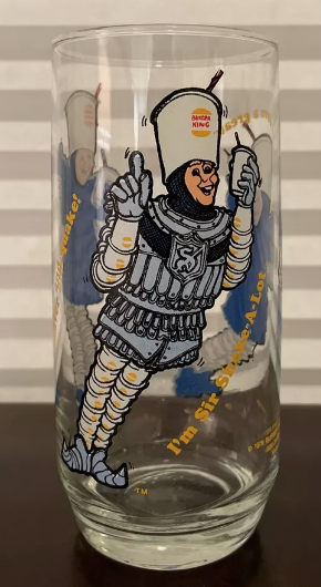 Burger King Collector Series Promo Glass Sir Shake A Lot 1979