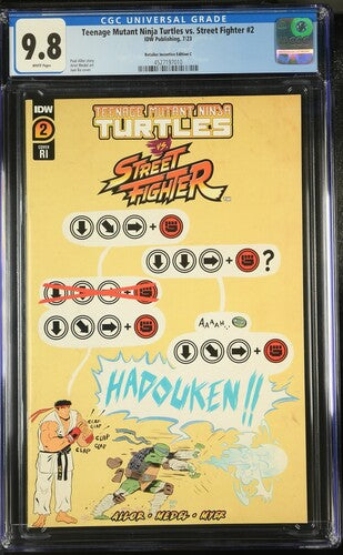 Teenage Mutant Ninja Turtles vs. Street Fighter #2 CGC 9.8 * 1:100