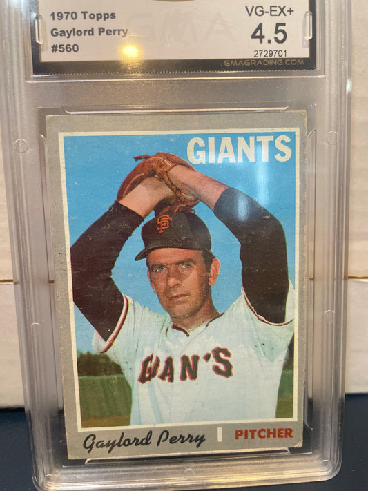 1970 Topps Gaylord Perry #560 GMA 4.5