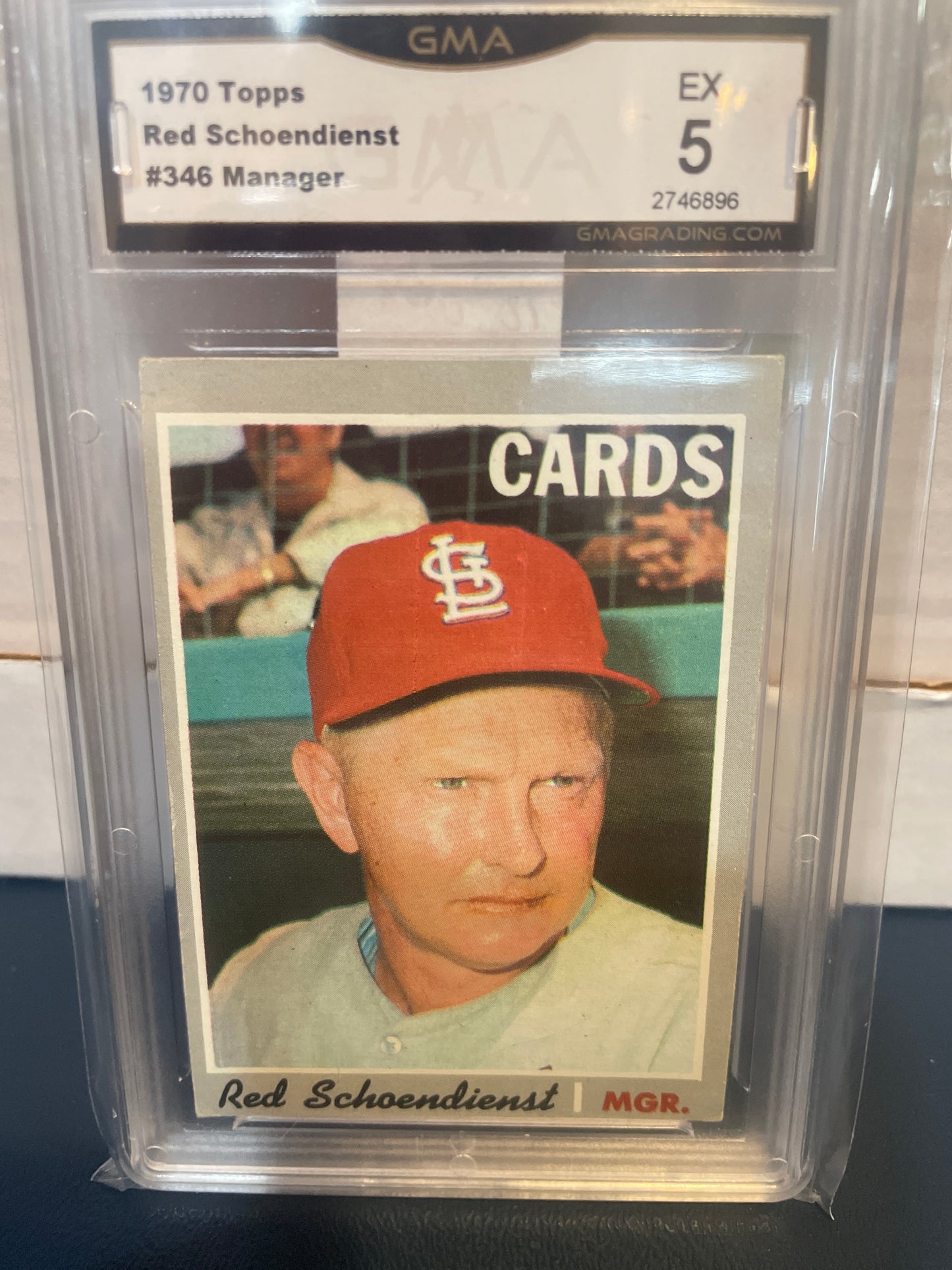 1970 Topps Red Schoendienst #346 Manager GMA 5