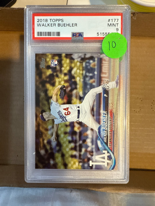 2018 Topps Walker Buehler PSA 9