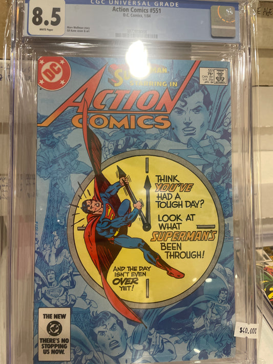 Action Comics #551 CGC 8.5