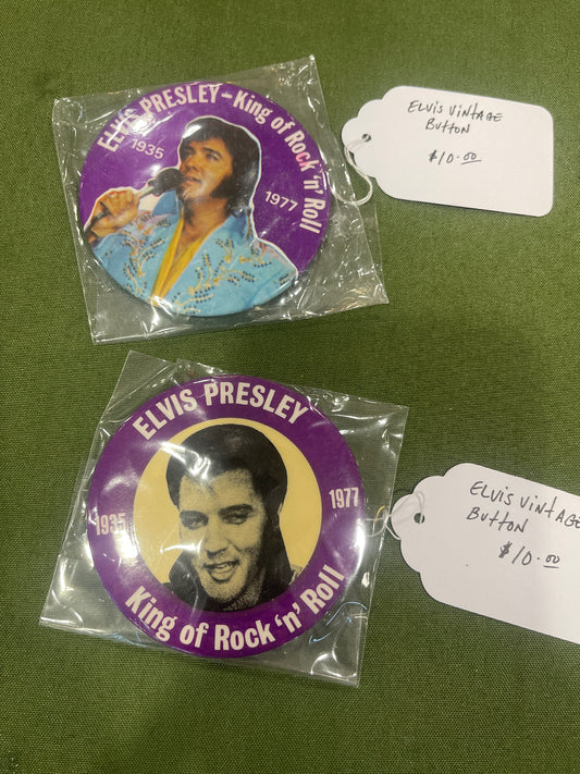 Elvis Vintage Button