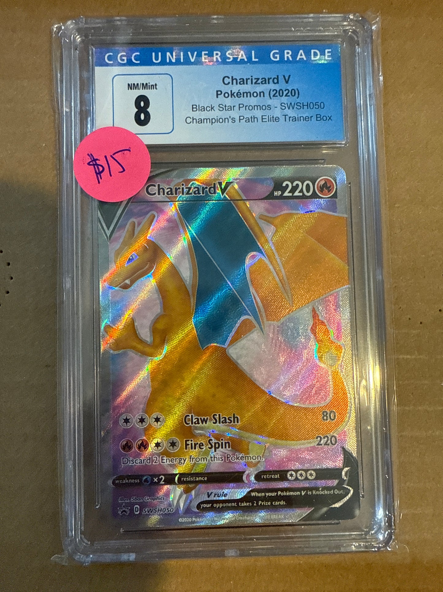 Charizard V 2020 SWSH050 CGC 8