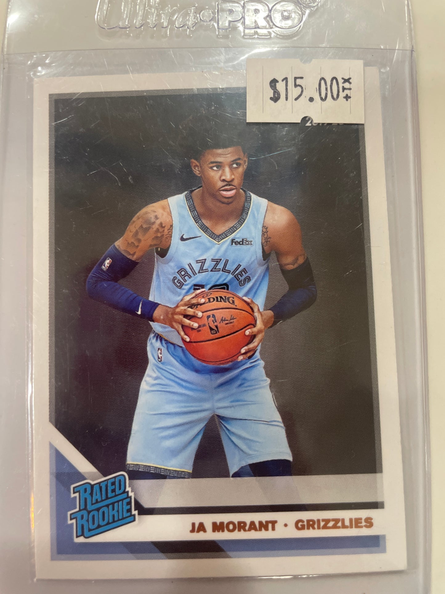 JA MORANT 2019-20 Donruss Rated Rookie Card #202 Memphis Grizzlies RC