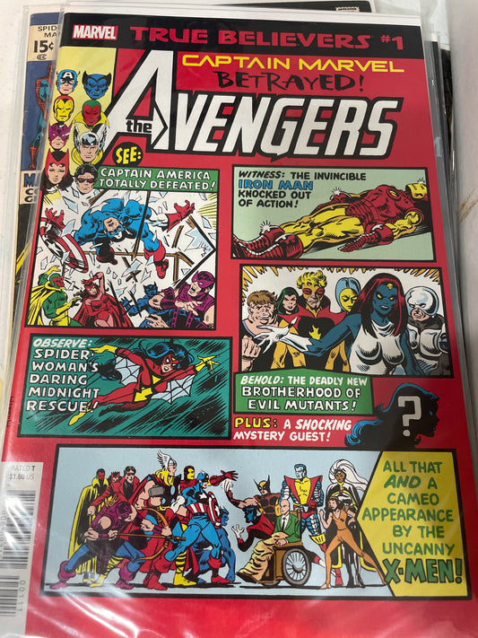 True Believers #1 - Capt. Marvel Betrayed (Avengers Annual #10)