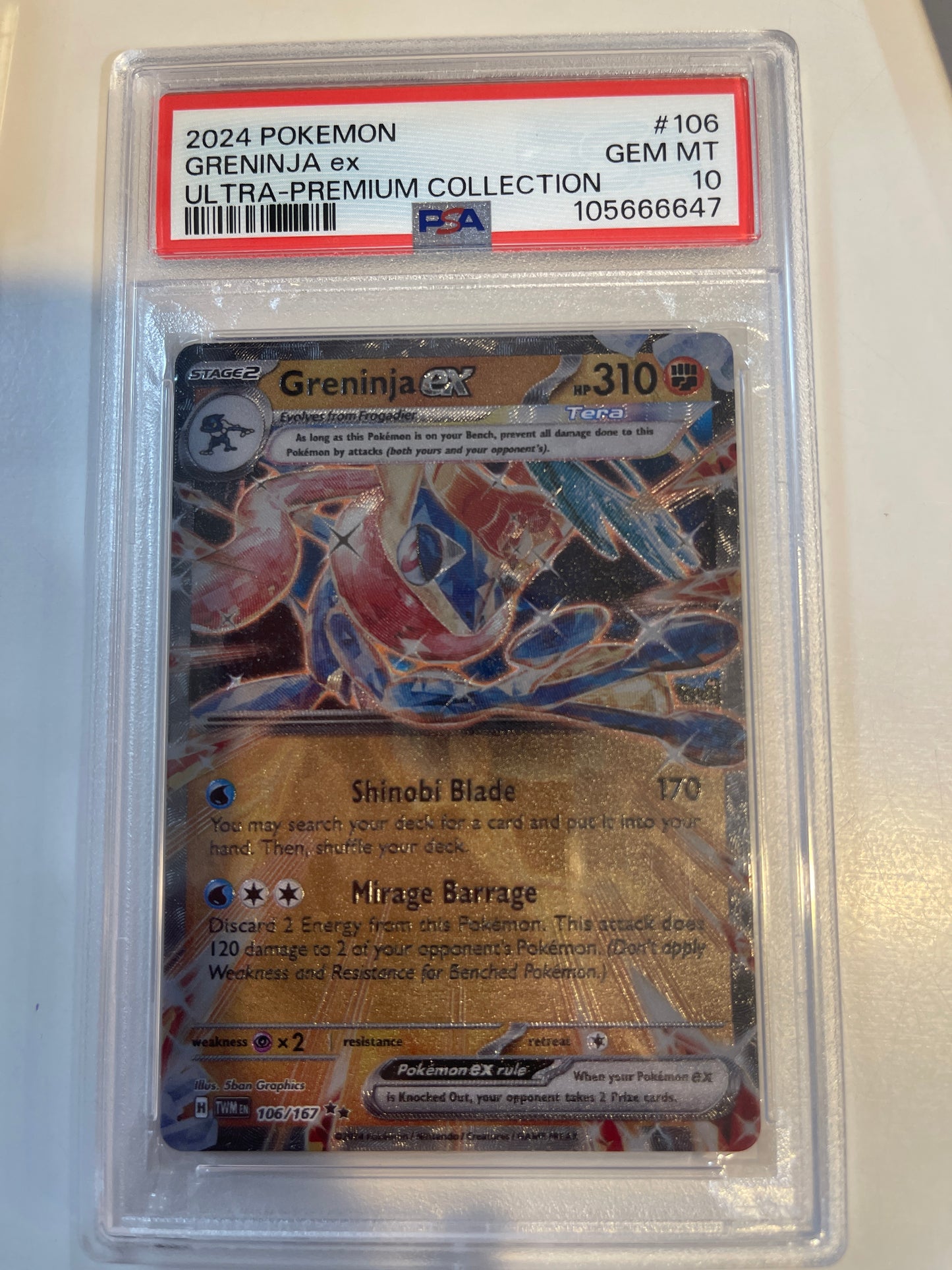 2024 Greninja 106 PSA 10