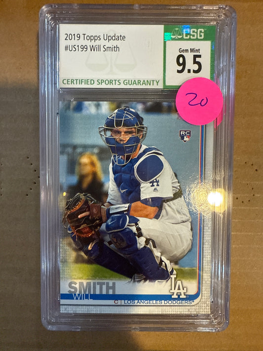 2019 Topps Update #US199 Will Smith CSG 9.5