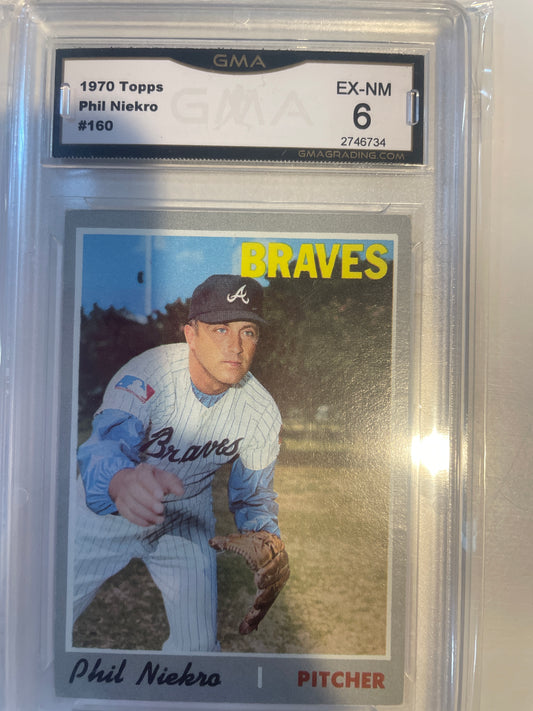 1970 Topps Phil Niekro #160 GMA 6