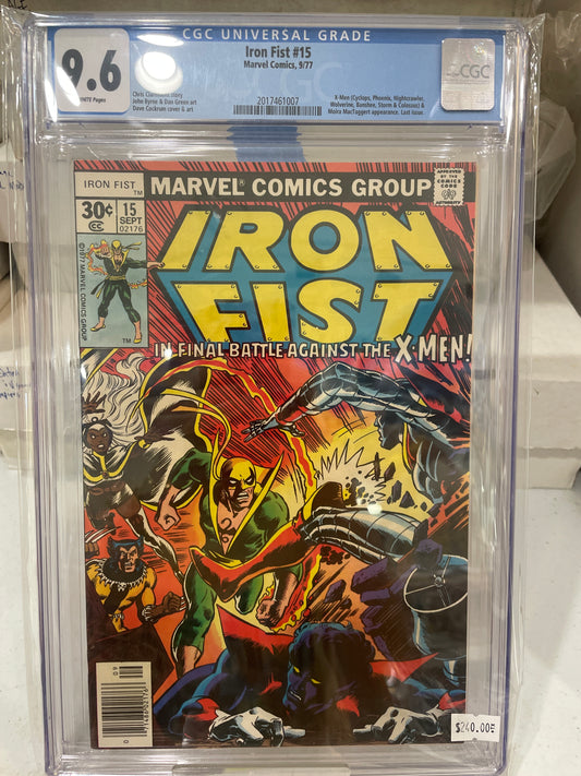 Iron Fist #15 CGC 9.6