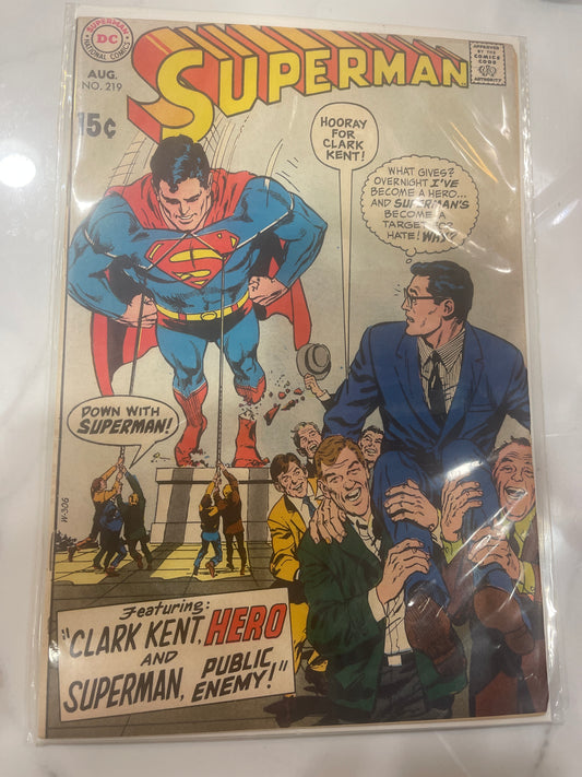 Superman #219 Neal Adams Cover