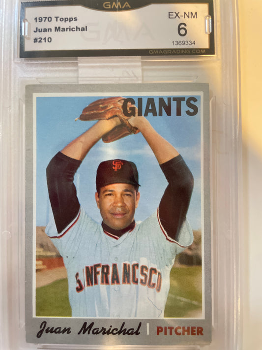 1970 Topps Juan Marichal #210 GMA 6