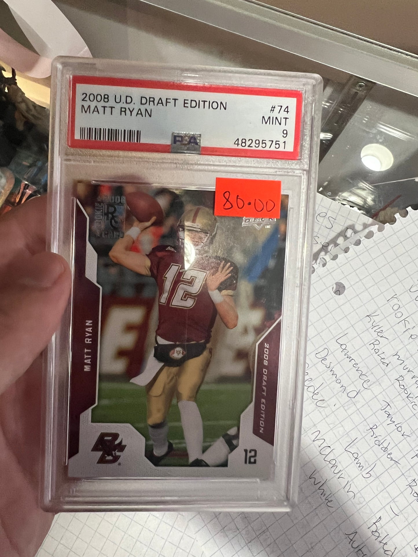 Matt Ryan Rookie PSA 9