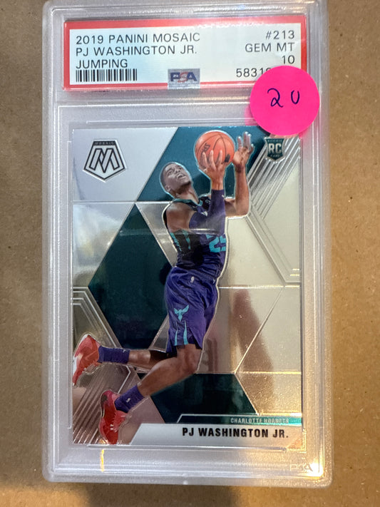 2019 Panini Mosaic PJ Washington Jr. PSA 10
