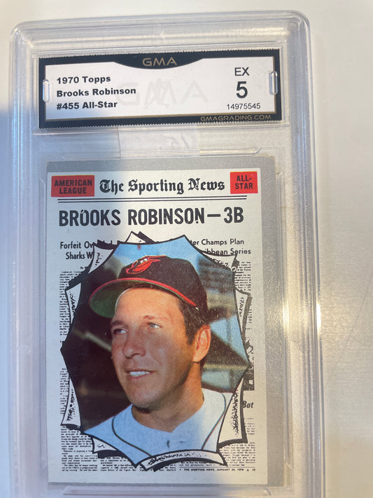 1970 Topps Brooks Robinson #455 All-Star GMA 5