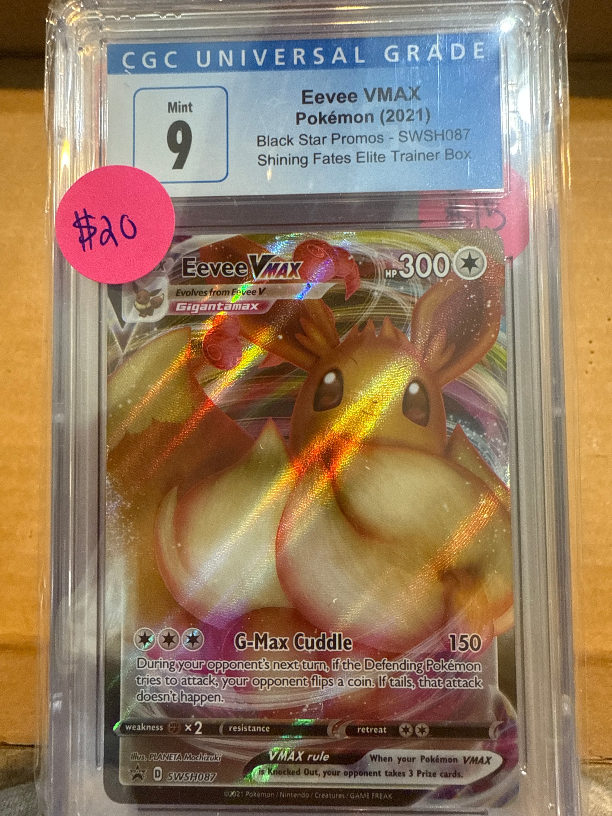 Eevee VMAX 2021 SWSH087 CGC 9