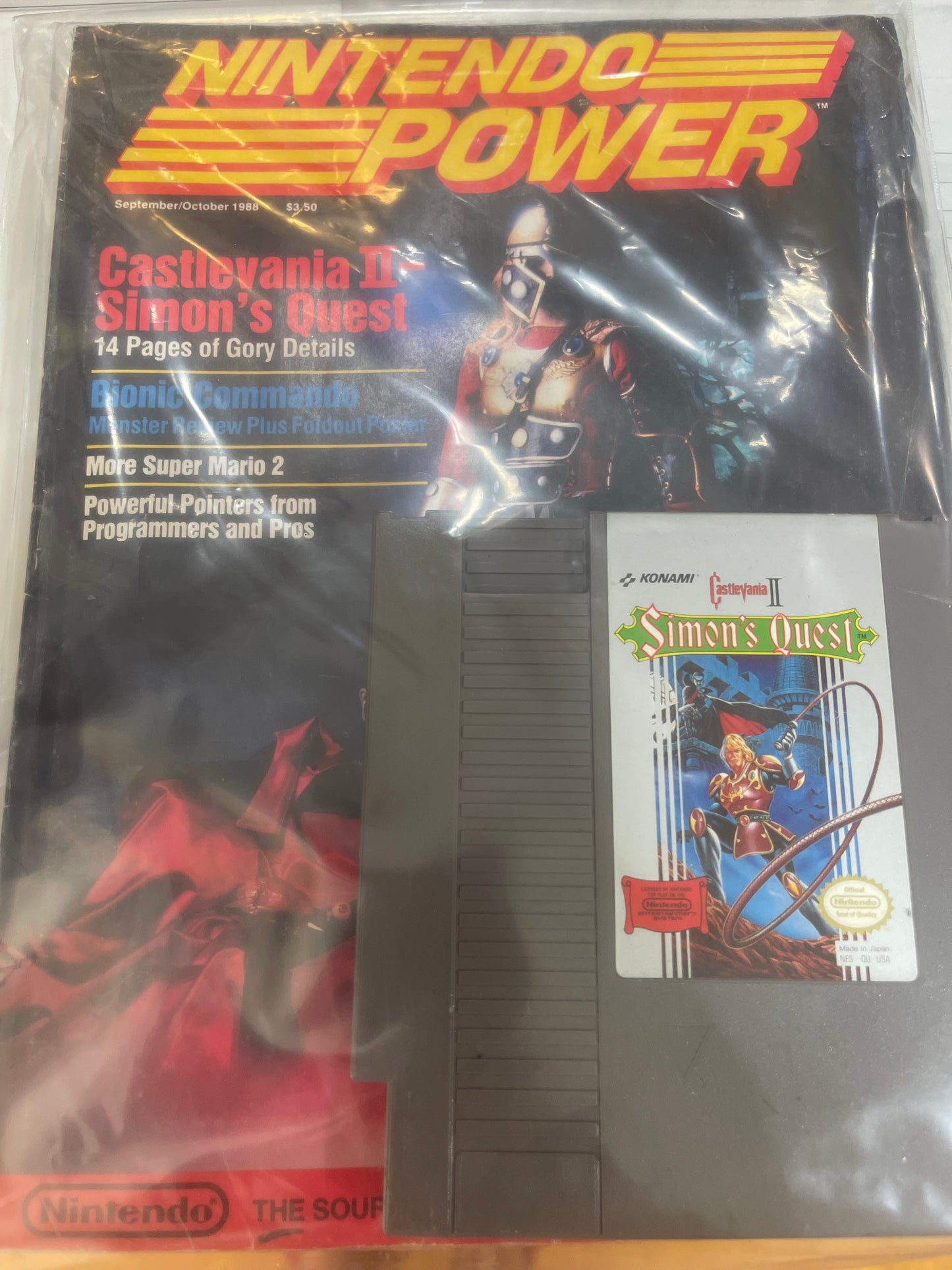 Simon’s Quest Nintendo Game & Magazine