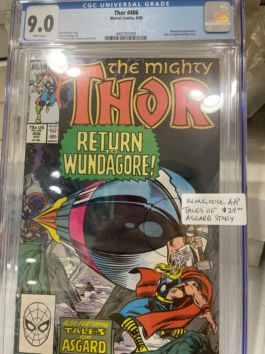 Thor #406 CGC 9.0