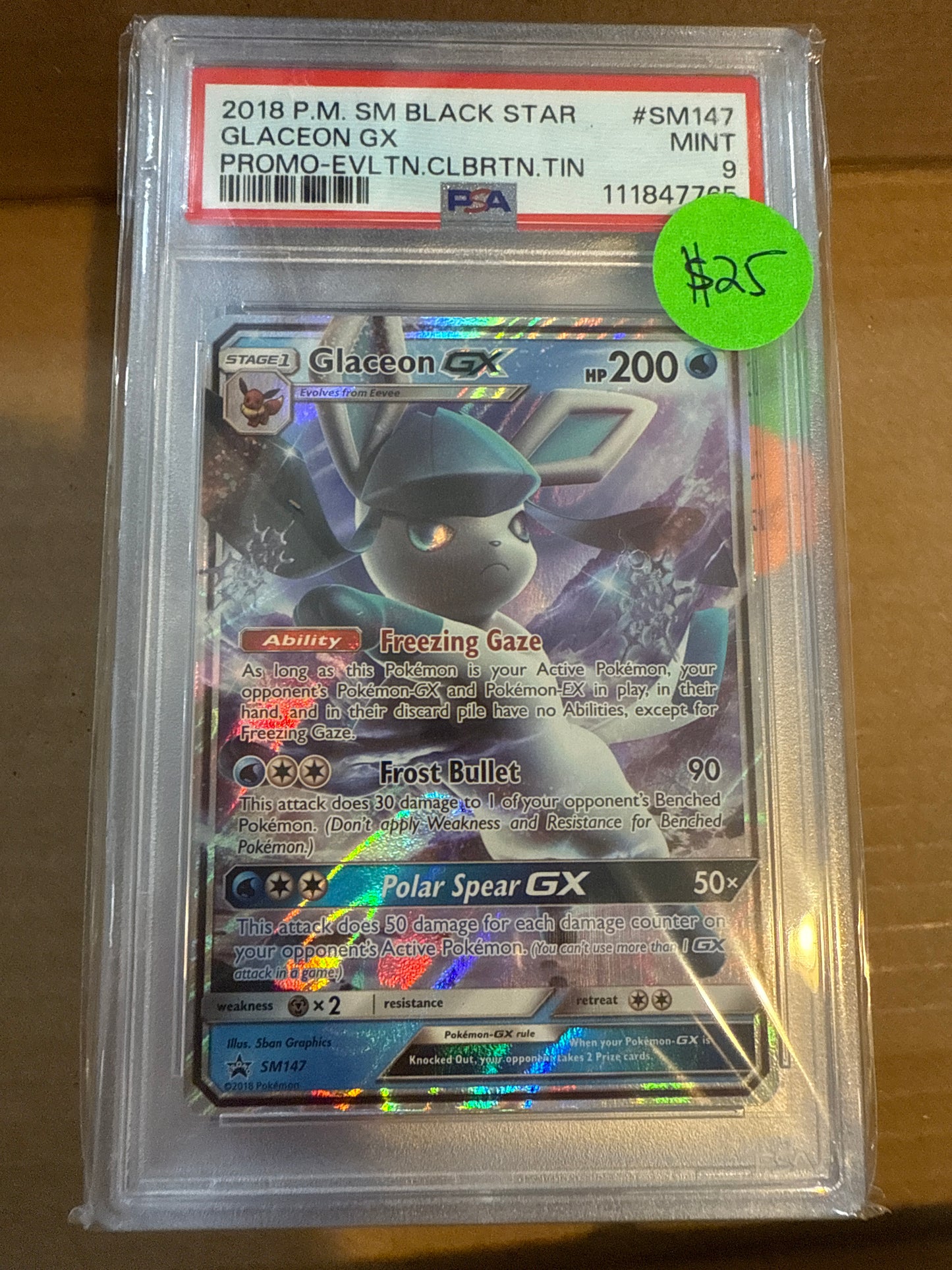 2018 GLACEON GX PROMO-EVLTN.CLBRTN.TIN PSA 9