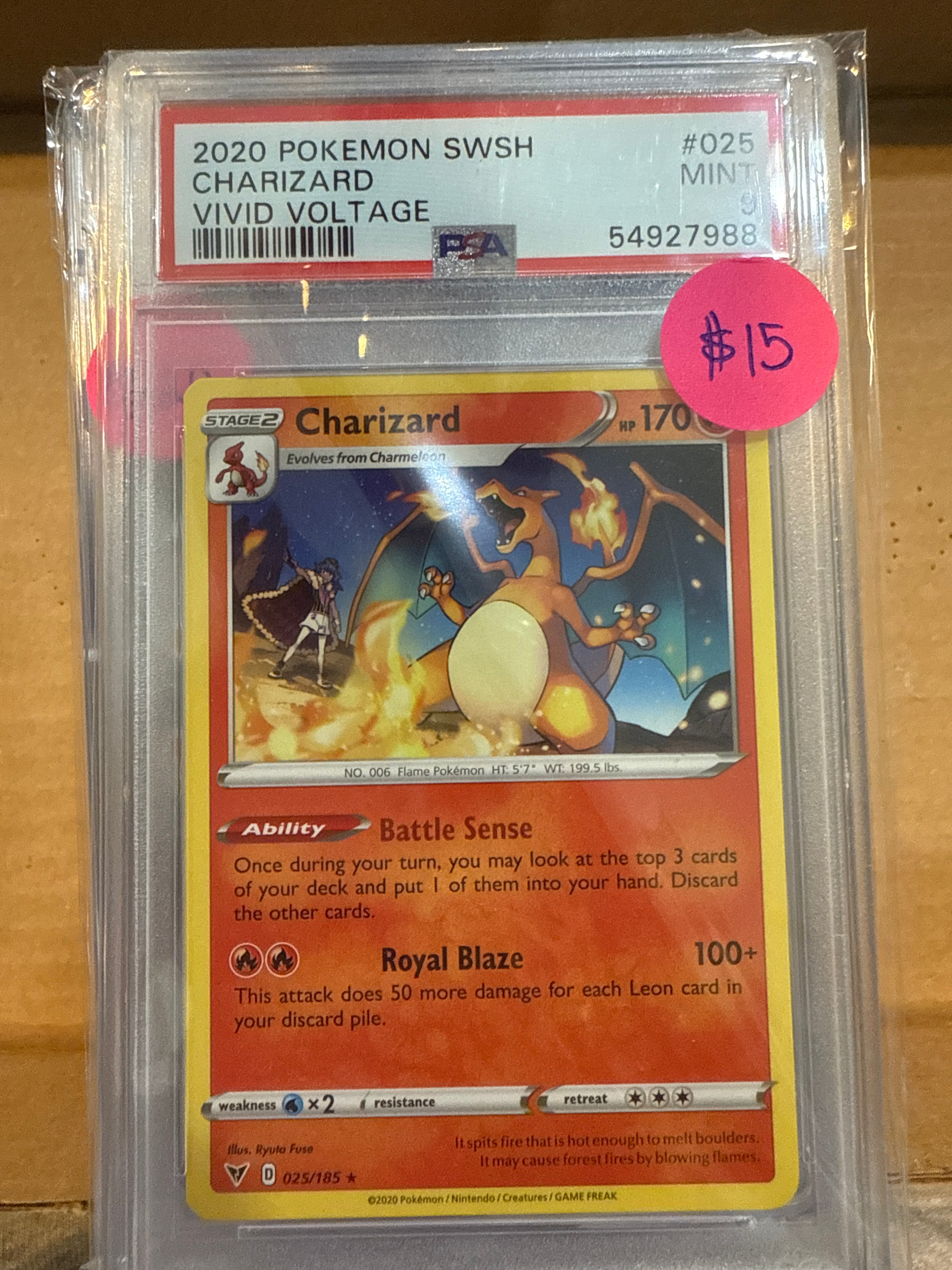 2020 POKÉMON SWSH CHARIZARD VIVID VOLTAGE PSA 9 – Captain Jax