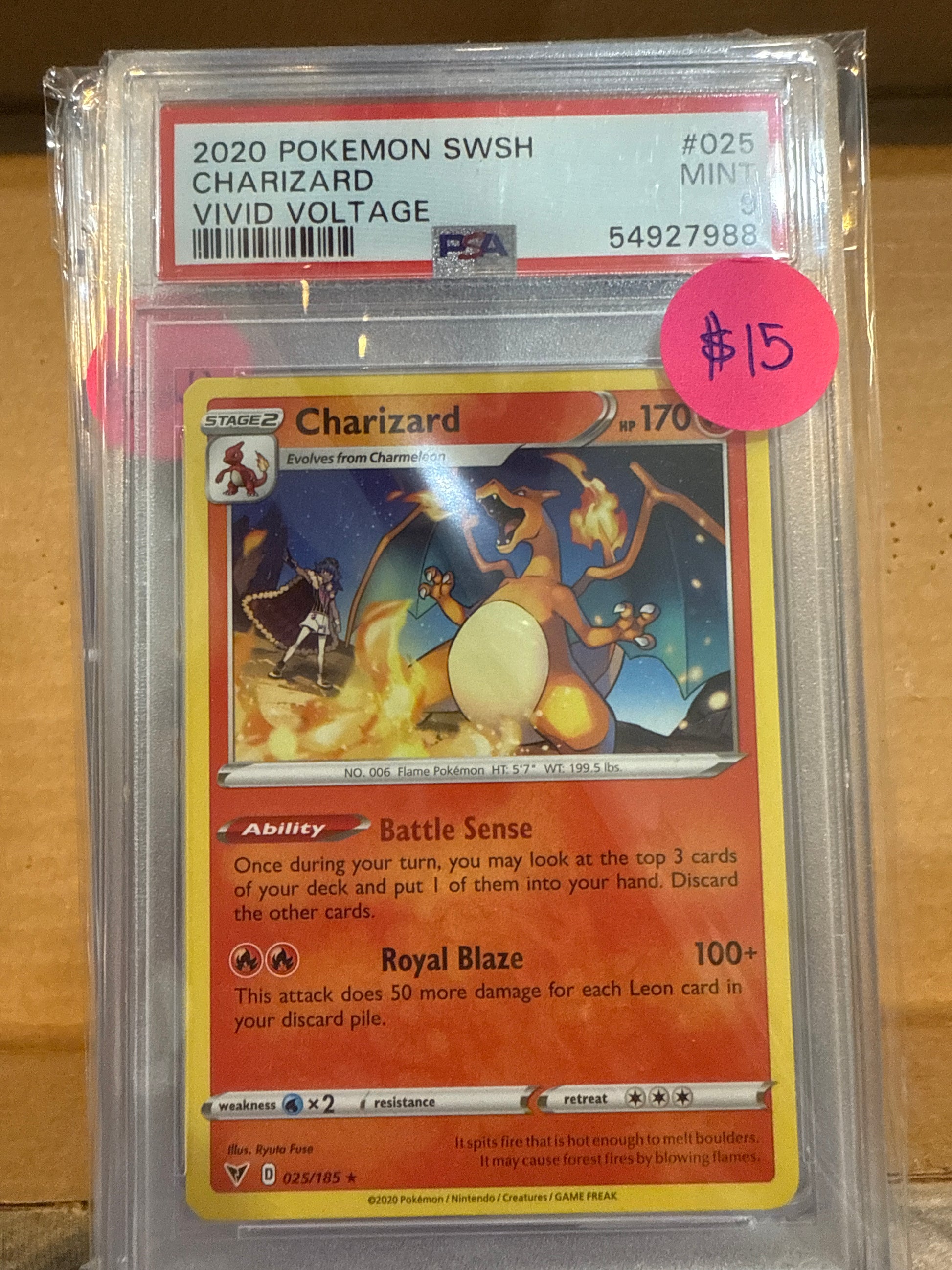 psa 9 charizard pokémon card 2020 POKÉMON SWSH CHARIZARD VIVID VOLTAGE PSA 9 – Captain Jax