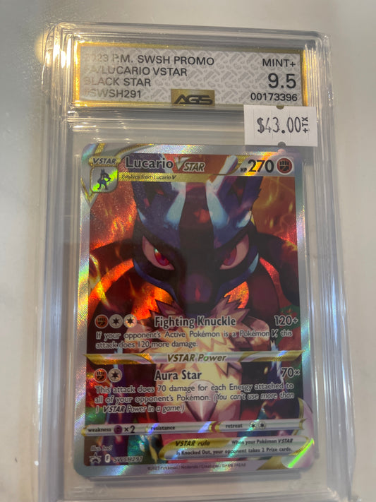 LUCARIO VSTAR Pokemon FM 2023 AGS 9.5 MINT+