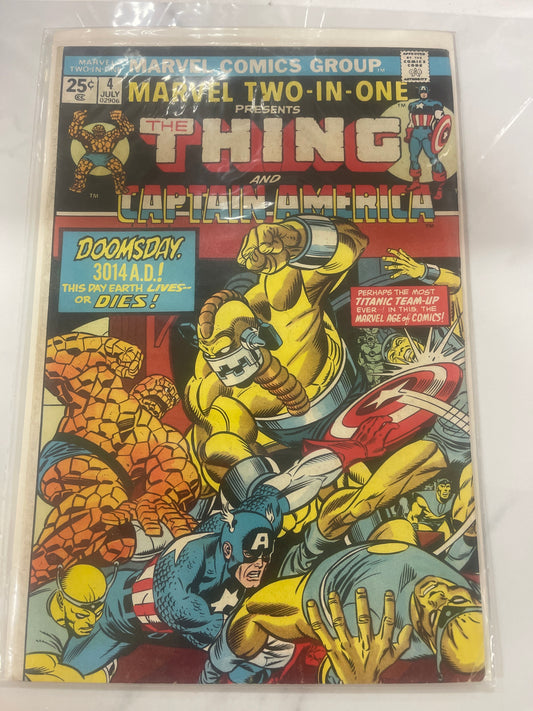 Marvel Two-In-One #4  Thing & Captain America