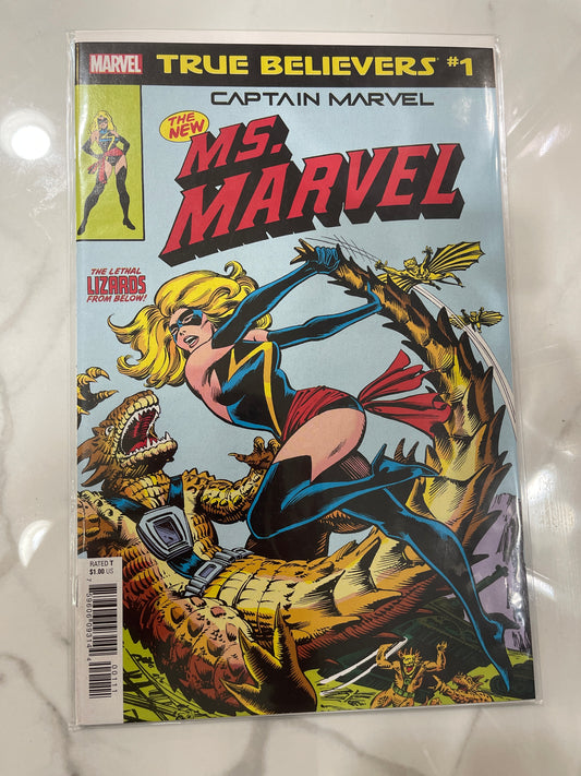 True Believers #1 - Capt. Marvel The New Ms. Marvel