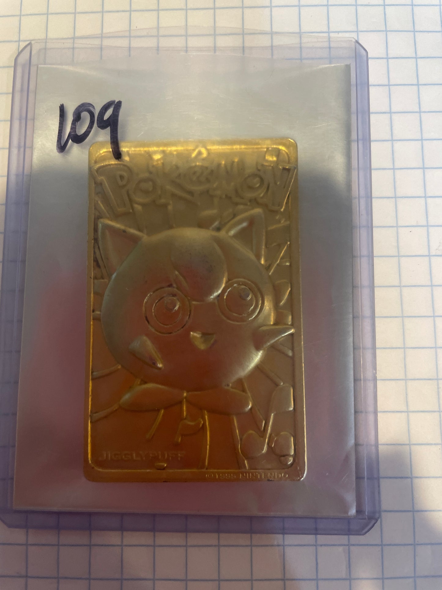 Jigglypuff Pokemon 23k Burger King Only Card