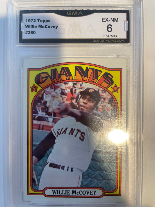 1972 Topps Willie McCovey #260 GMA 6