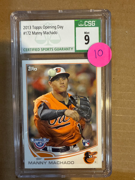 2013 Topps Opening Day #172 Manny Machado CSG 9