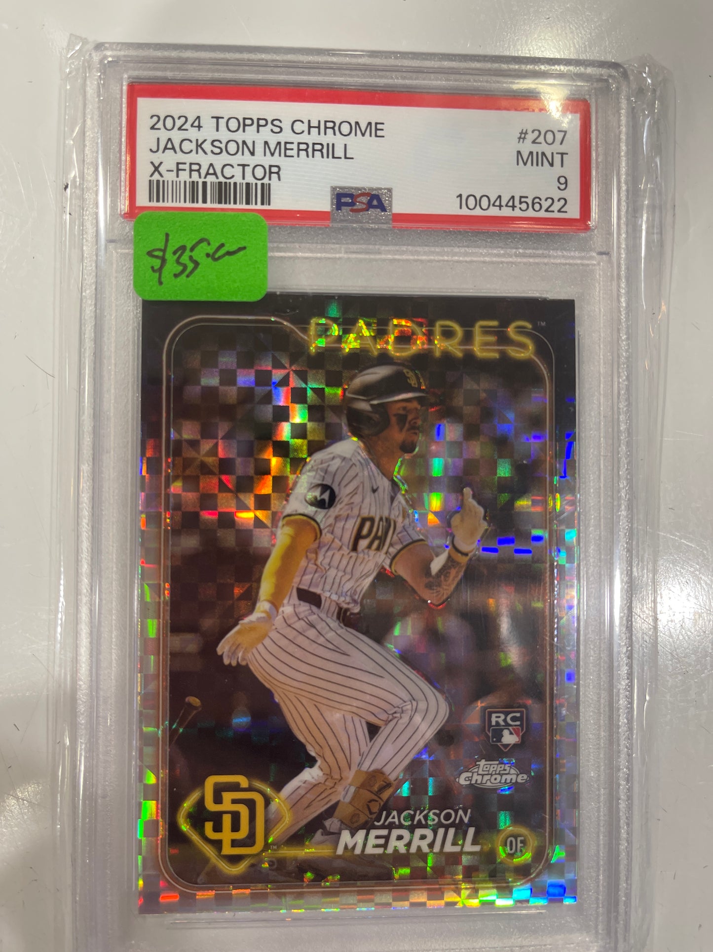 2024 TOPPS Chrome Jackson Merrill PSA 9