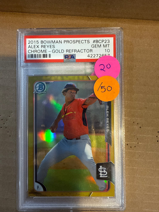 2015 Bowman Prospects Alex Reyes PSA 10