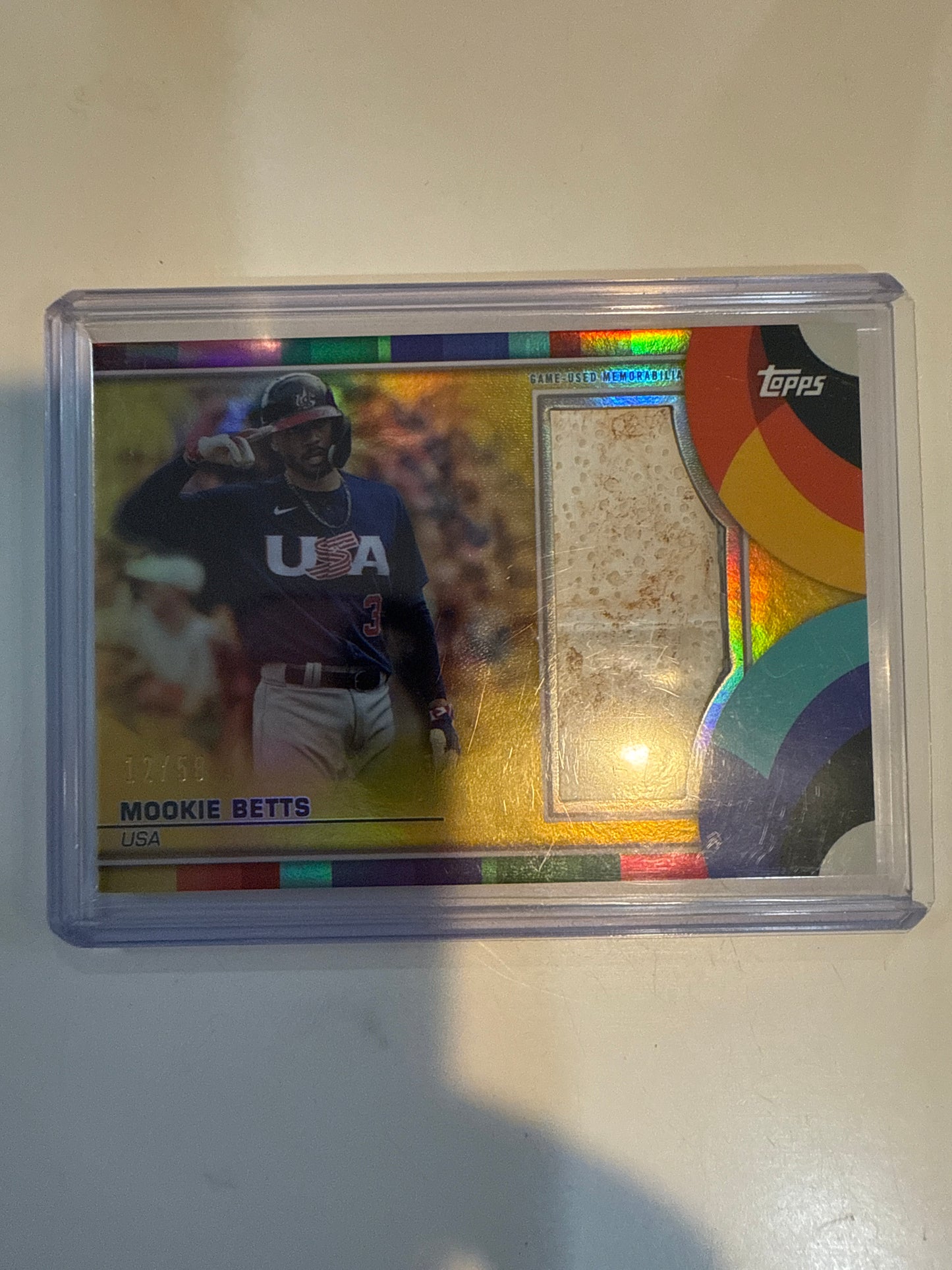 2023 WBC Base Relic /50 Moolie Betts