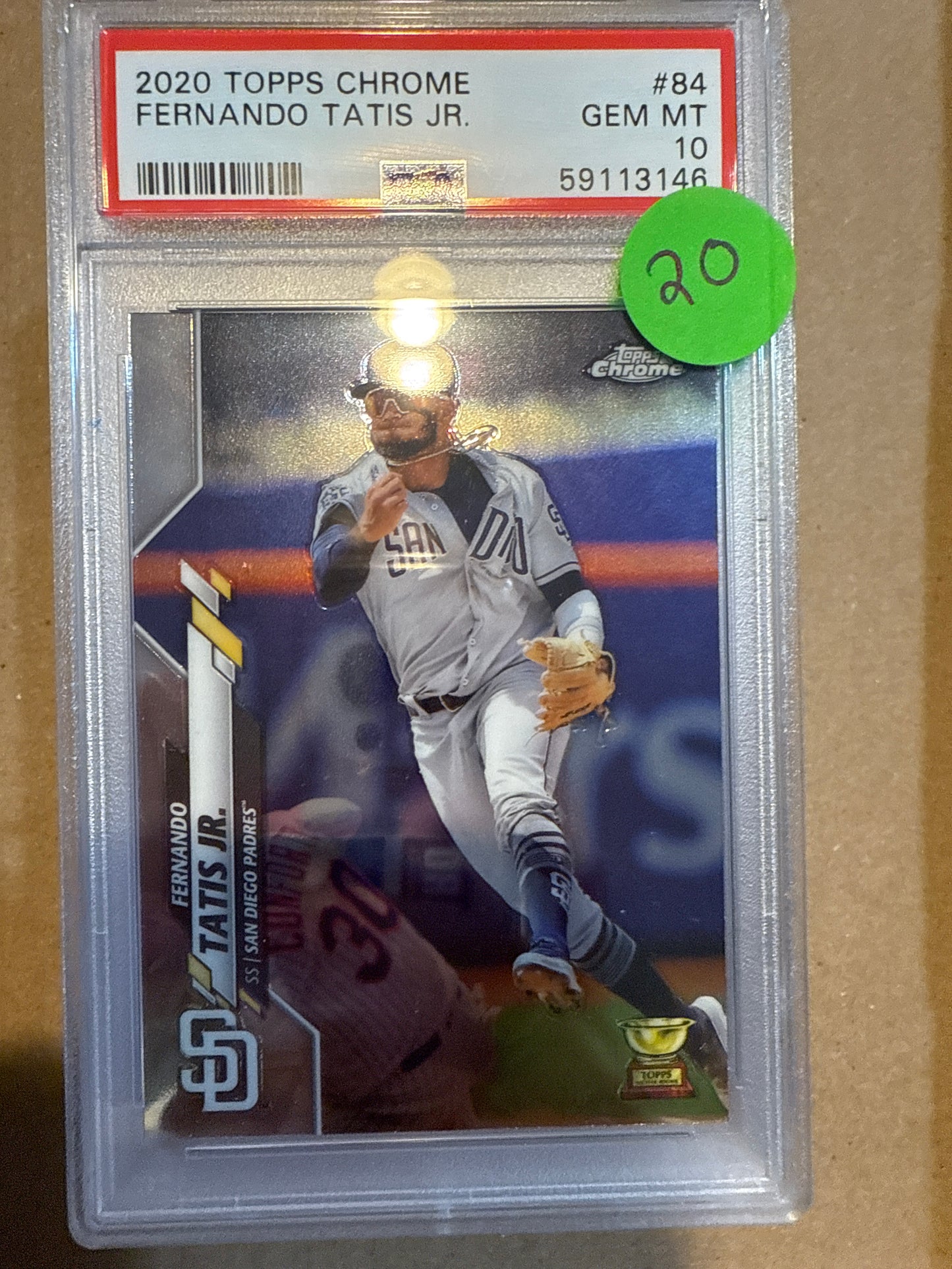 2020 Topps Chrome Fernando Tatis Jr. PSA 10