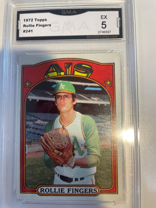 1972 Topps Rollie Fingers #241 GMA 5