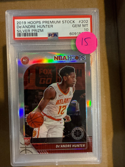 2019 Hoops Premium Stock De’Andre Hunter PSA 10