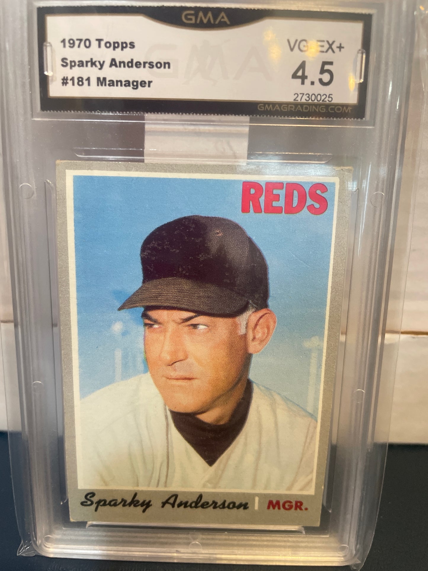 1970 Topps Sparky Anderson #181 Manager GMA 4.5