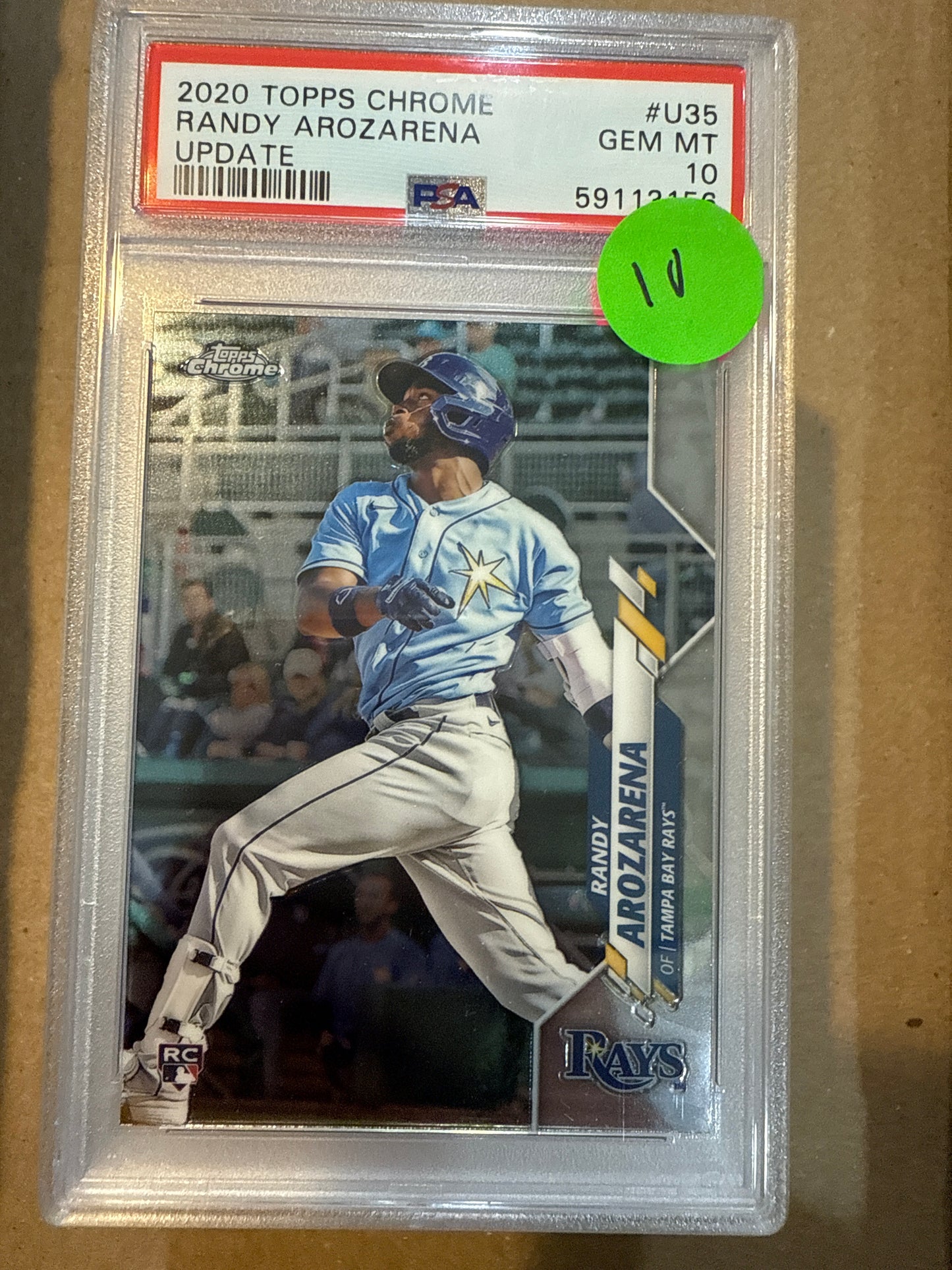 2020 Topps Chrome Randy Arozarena PSA 10