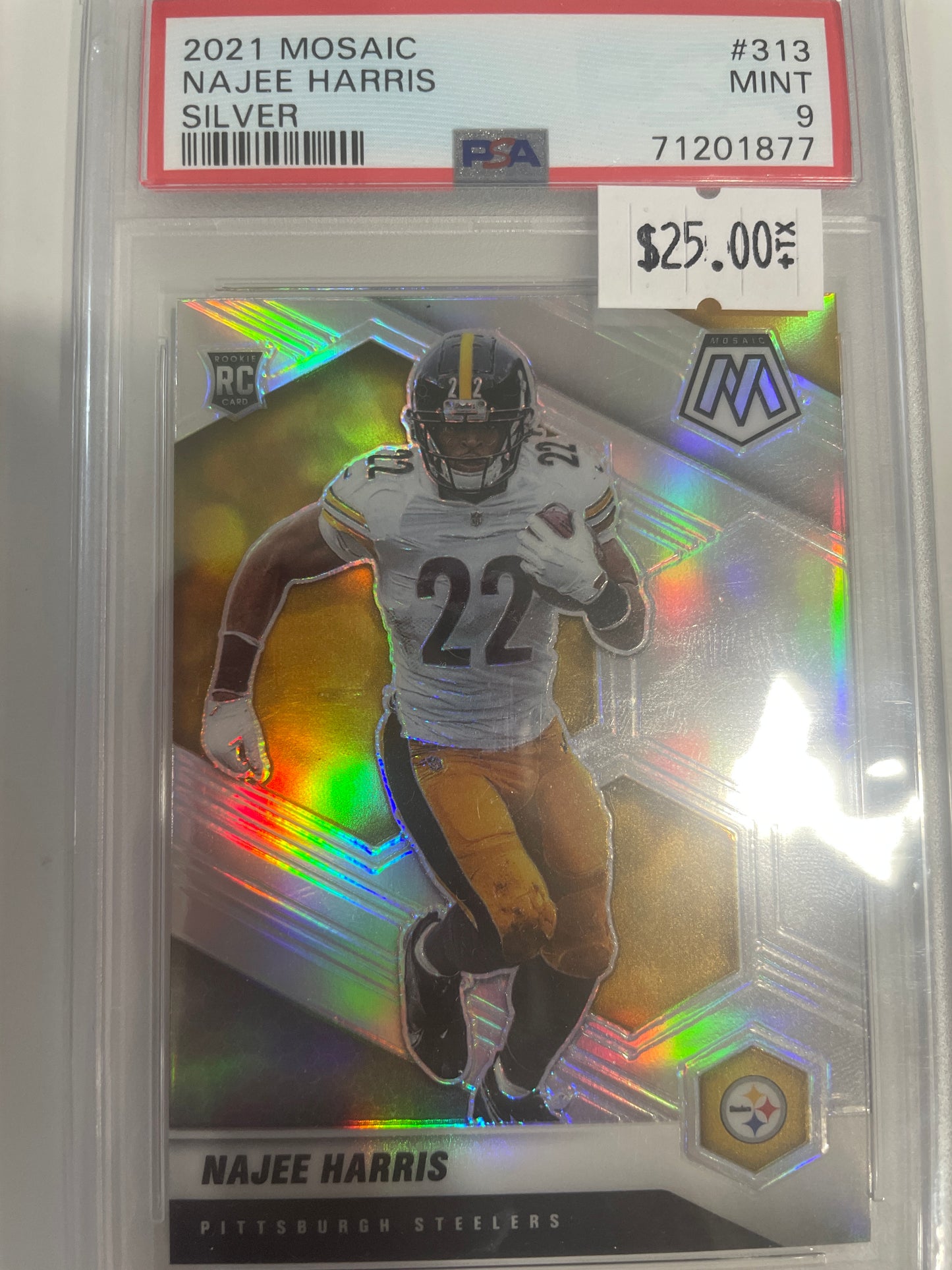 2021 Mosaic Najee Harris Silver #313 PSA 9