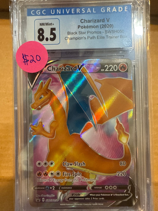 Charizard V 2020 SWSH050 CGC 8.5