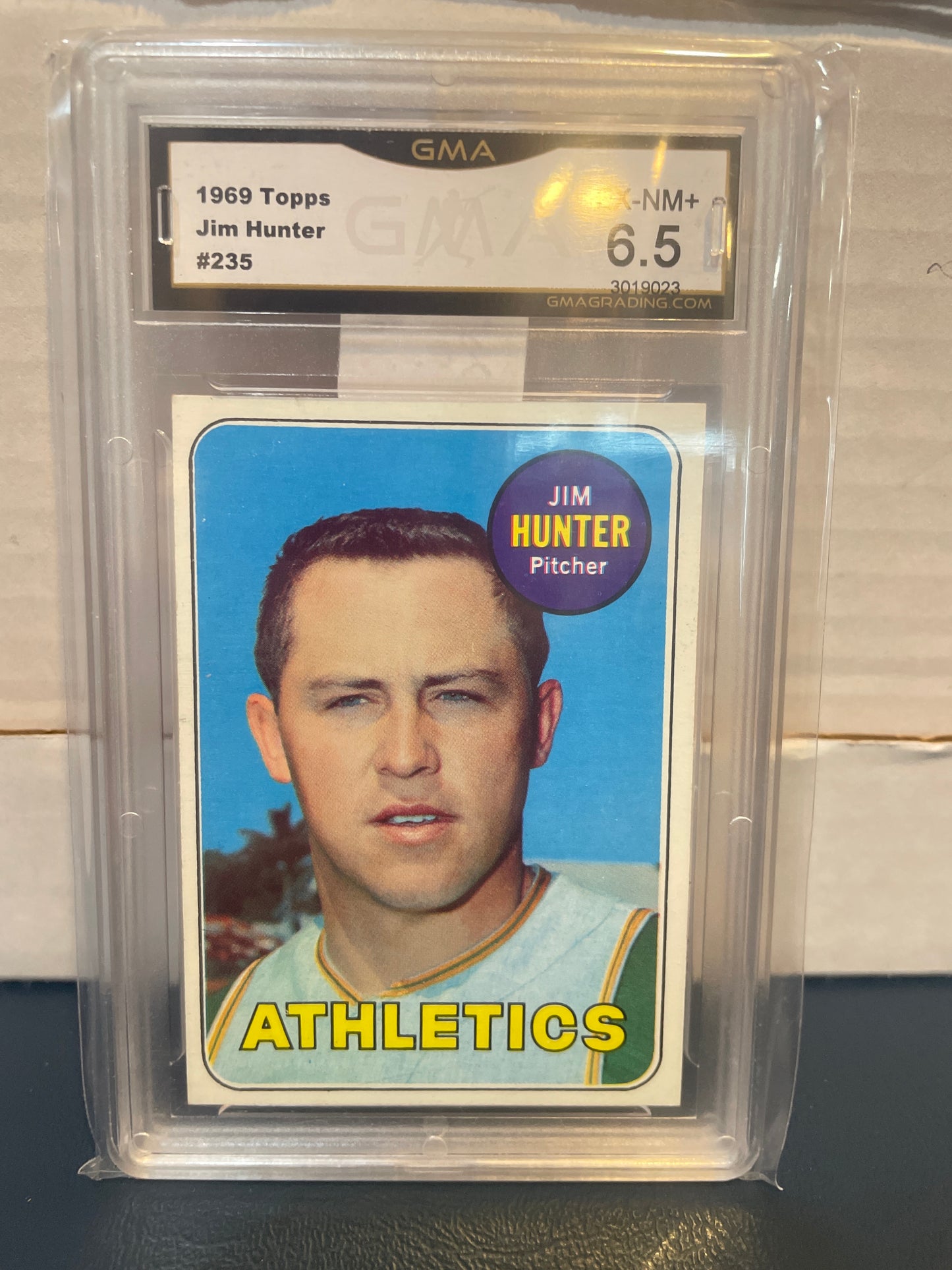 1969 Topps Jim Hunter #235 GMA 6.5