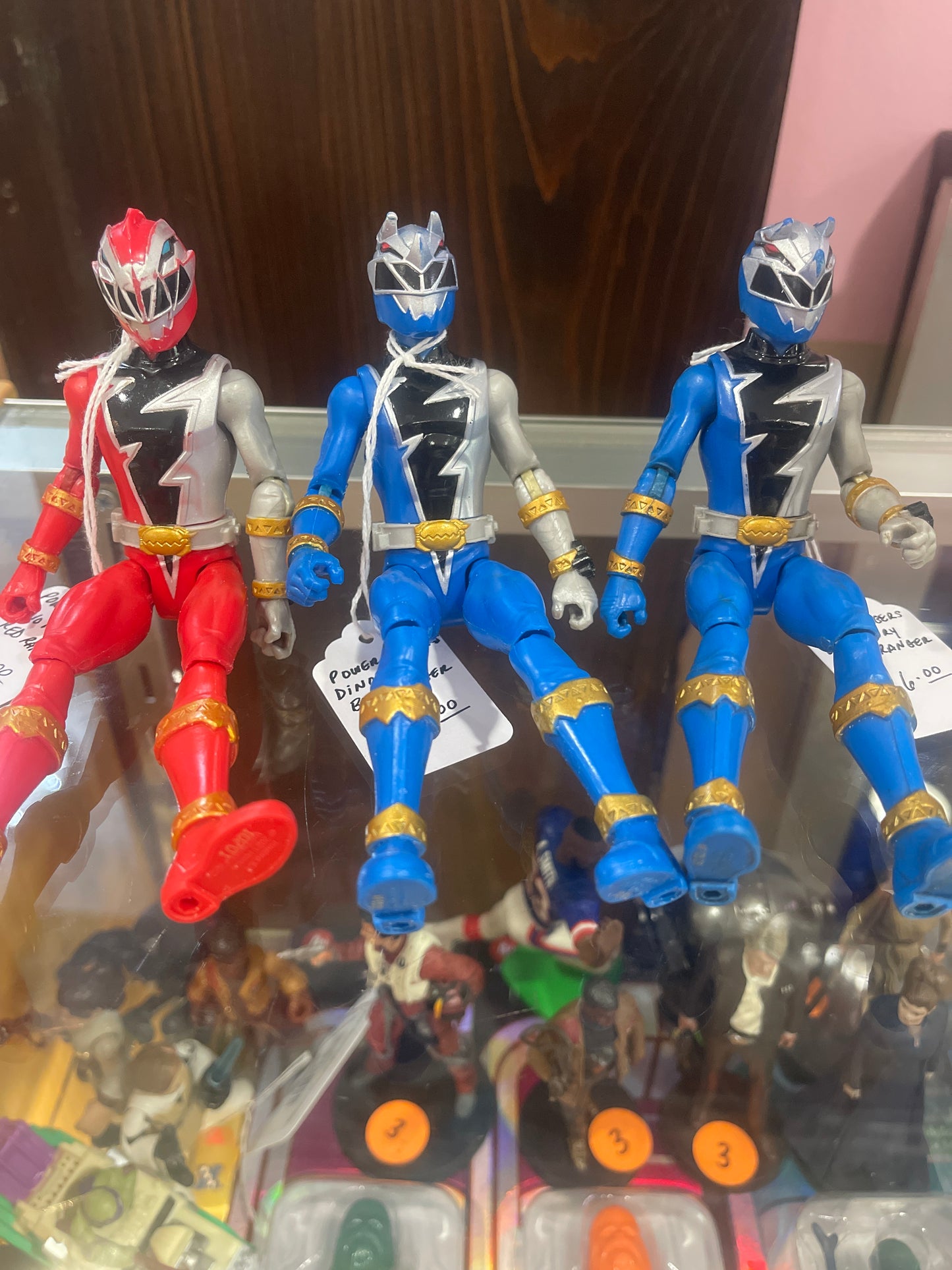 Power Rangers Dino Fury Blue / Red Ranger