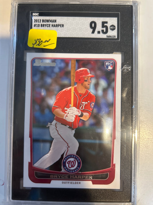 2012 Bowman #10 Bryce Harper SGC 9.5