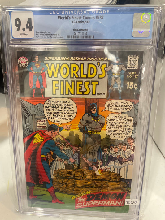 World’s Finest Comics #187 CGC 9.4