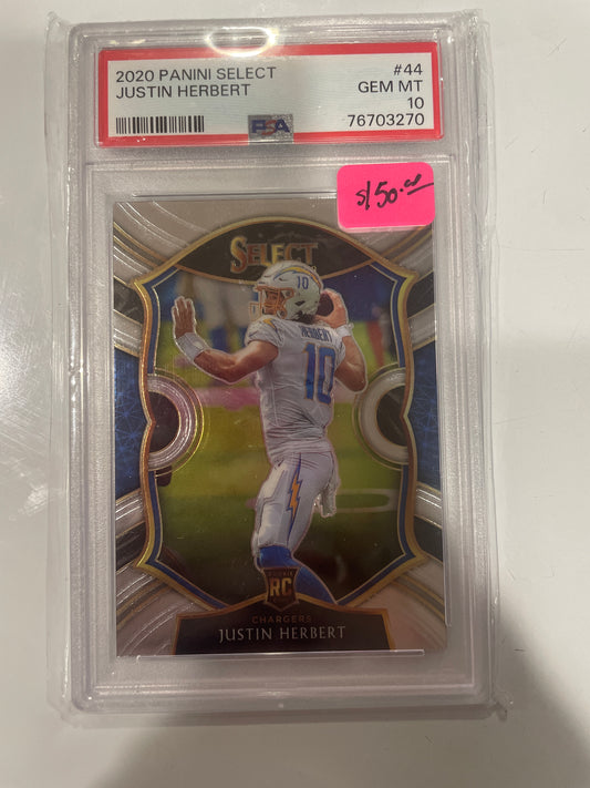 2020 Justin Herbert PSA 10