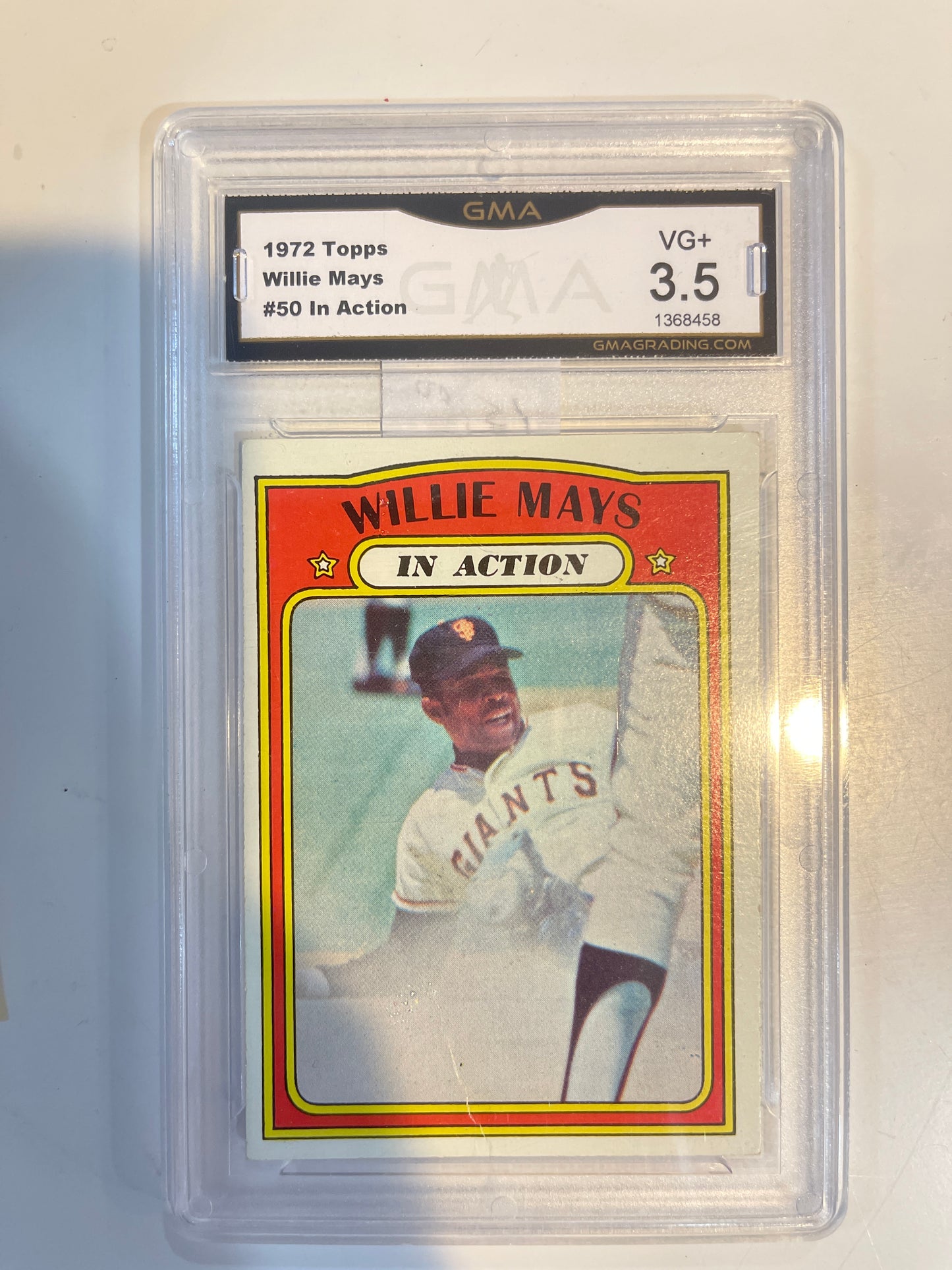 1972 Topps Willie Mays “In Action”